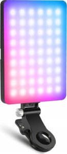 Lampa pierścieniowa Neewer Lampa LED RGB 5W Selfie Vlog + KLIPS do Telefonu 1/4'' ISO Bluetooth / VL67C 11
