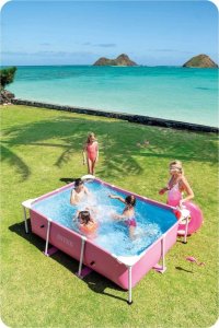 Basen ogrodowy stelażowy 220 x 150 x 60 cm 15w1 INTEX 28266 3