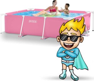 Basen ogrodowy stelażowy 220 x 150 x 60 cm 15w1 INTEX 28266 4