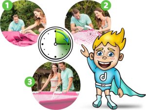 Basen ogrodowy stelażowy 220 x 150 x 60 cm 15w1 INTEX 28266 7