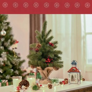 Choinka Sztuczna Mini Z Ozdobami 55 Gałęzi 50 cm PAKO 830-386 17