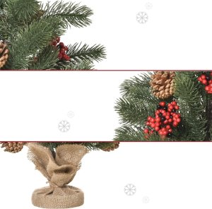 Choinka Sztuczna Mini Z Ozdobami 55 Gałęzi 50 cm PAKO 830-386 6