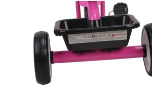 Children's tricycle UNICORN, 72.5 x 46.5 x 58 cm, black/pink. 3