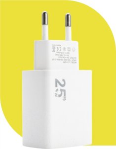 ECOBOX ŁADOWARKA SIECIOWA PAX TYP-C 25W LED PD BIAŁA 2