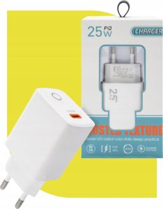 ECOBOX ŁADOWARKA SIECIOWA PAX TYP-C 25W LED PD BIAŁA 4