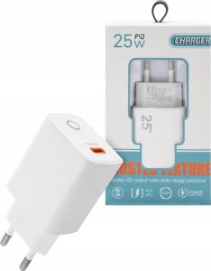 ECOBOX ŁADOWARKA SIECIOWA PAX TYP-C 25W LED PD BIAŁA 6