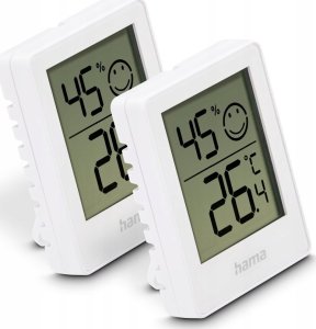 TERMOMETR HIGROMETR BAROS BIAŁY 2 szt. 2