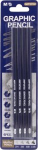 Staedtler Ołówek artystyczny na blistrze 4szt. ( 2H, 2B,6B, 14B) MG AWP357G2 BK4S 2
