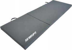 MATERAC GIMNASTYCZNY SKŁADANY 180x60x5CM SZARY ENERO FIT 3