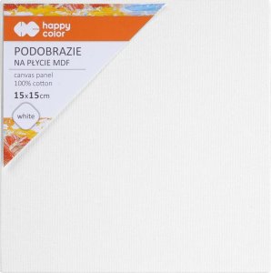 Podobrazie bawełniane 15x15 impregnowane białe tablica malarska MDF 4mm 1