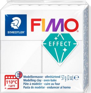Fimo effect masa termoutwardzalna 57 g biały przezroczysty Staedtler 1