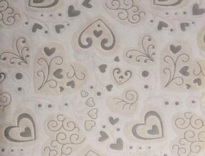 Papiery ozdobne LOVE Serca srebrne velvetowe 20x29cm 10 ark 1