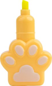 Zakreślacze CAT&DOG łapka 5 szt 5 kolorów fluo 5