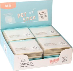 Karteczki samoprzylepne transparent 50 ark 76*76MG 2