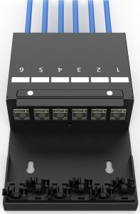 Digitus Consolidation point box, 6-port Keystone modules with intelligent cable manager | DN-93708-6 5