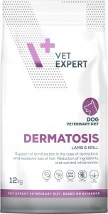 VetExpert Veterinary Diet Dermatosis dog Lamb&Krill 12kg 1