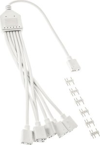 Kolink ARGB 1-6 Splitterkabel - 30cm, weiß 2