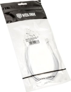 Kolink 1-4 PWM Lüfter Splitterkabel - 35cm, geflochten, weiß 3
