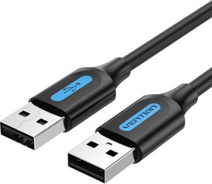 Kabel USB Vention USB-A - USB-A 1.5 m Czarny (COJBG) 2