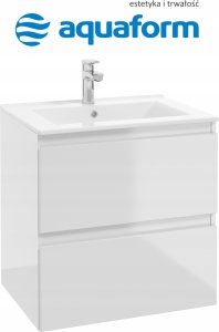 AQ.401-1106011 / AQUAFORM / OTTIMA / SZAFKA PODUMYWALKOWA WISZĄCA 60X60X45 DSM BIAŁY POŁYSK / 1