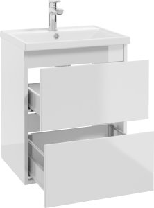 AQ.401-1105011 / AQUAFORM / OTTIMA / SZAFKA PODUMYWALKOWA WISZĄCA 50X60X40 DSM BIAŁY POŁYSK / 3