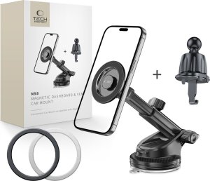 TECH-PROTECT N58 MAGNETIC MAGSAFE DASHBOARD & VENT CAR MOUNT BLACK 1