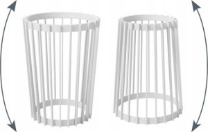 Kwietnik wysoki dwustronny Standy 54h Stojak na kwiaty + wkład wewnętrzny 11