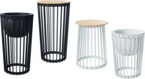 Kwietnik wysoki dwustronny Standy 54h Stojak na kwiaty + wkład wewnętrzny 9