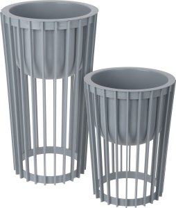 2x Kwietnik dwustronny Standy 40h + 54h Stojak na kwiaty + wkład wewnętrzny 2