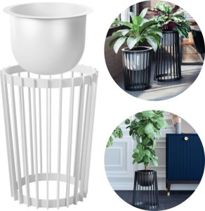 2x Kwietnik dwustronny Standy 40h + 54h Stojak na kwiaty + wkład wewnętrzny 7