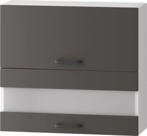 Szafka kuchenna wisząca 80 CLARA WS80GRF/2 SP szara grafit STOLKAR 1