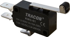 Wyłącznik Krańcowy Mikro Z Dźwignią I Rolką Tracon Kw3-51 Tracon 1