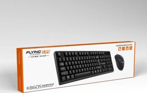 Zestaw klawiatura QWERTY + mysz przewodowy USB A K8605 U+U 3