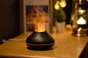 PLATINET FLAME AROMA DIFFUSER HUMIDIFIER NAWILŻACZ POWIETRZA 130ML 4,5W BLACK [46111] 2