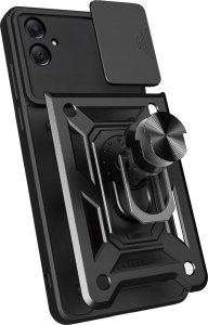Hello Case ETUI PANCERNE DO SAMSUNG GALAXY A05 CZARNE ARMOR RING CASE   SZKŁO 9H 5