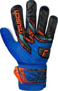 Rękawice bramkarskie Reusch Attrakt Starter Solid Junior niebiesko-czarne 5572514 4467 8 2