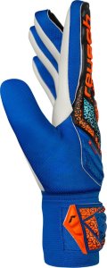 Rękawice bramkarskie Reusch Attrakt Starter Solid Junior niebiesko-czarne 5572514 4467 8 4