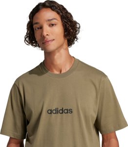 Adidas Koszulka męska adidas Essentials Linear Single khaki JE9001 M 4