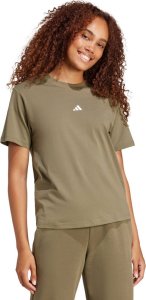 Koszulka damska adidas Essentials Small Logo Cotton khaki JI6074 M 1