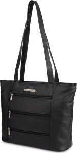 Skórzana damska torba na ramię elegancka czarna klasyczna Beltimore L44 1