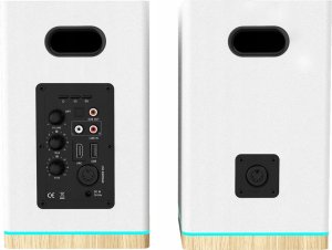 GŁOŚNIKI PÓŁKOWE BS-60WH LED BIAŁE (BLUETOOTH, 2x90W, RCA, USB, OPTYCZNE, BASS-REFLEX, PILOT) 8