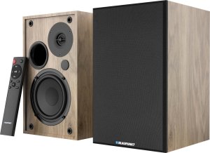 GŁOŚNIKI PÓŁKOWE BS-40OK BRĄZOWE (BLUETOOTH, 2x60W, 2xRCA, BASS-REFLEX, PILOT) 1