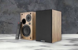 GŁOŚNIKI PÓŁKOWE BS-40OK BRĄZOWE (BLUETOOTH, 2x60W, 2xRCA, BASS-REFLEX, PILOT) 2