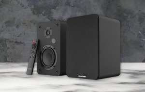 GŁOŚNIKI PÓŁKOWE BS-50BK CZARNE (BLUETOOTH, 2x75W, RCA, USB, OPTYCZNE, BASS-REFLEX, PILOT) 5