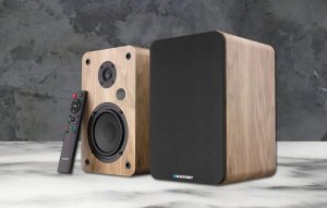 GŁOŚNIKI PÓŁKOWE BS-50OK BRĄZOWE (BLUETOOTH, 2x75W, RCA, USB, OPTYCZNE, BASS-REFLEX, PILOT) 2