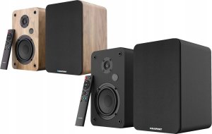 GŁOŚNIKI PÓŁKOWE BS-50OK BRĄZOWE (BLUETOOTH, 2x75W, RCA, USB, OPTYCZNE, BASS-REFLEX, PILOT) 3