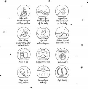 Poduszka Cebuszka Huggy Basic Chamomile 2