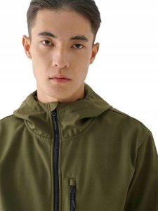 KURTKA MĘSKA SOFTSHELL KHAKI 4F M397 MEMBRANA NEODRY 2