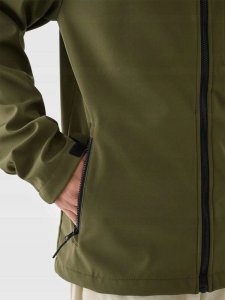 KURTKA MĘSKA SOFTSHELL KHAKI 4F M397 MEMBRANA NEODRY 3