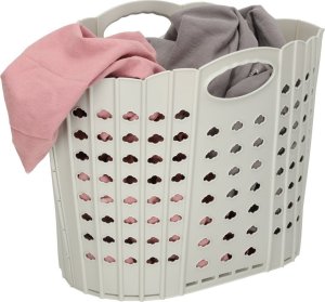Kosz na pranie składany organizer łazienkowy szary Kik Sp. z o. o. Sp. k. 3
